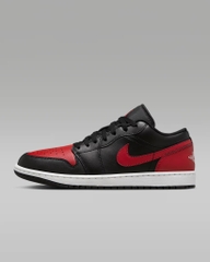 Giày Nam Nike Chính Hãng - Air Jordan 1 Low - Màu Đen Đỏ | JapanSport 553558-067