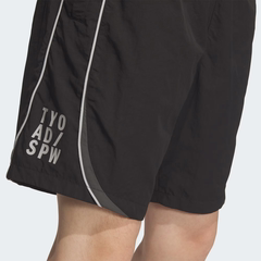 Quần Short Adidas Nam Chính Hãng - Brand Love Loose Fit Light Woven 8-Inch Shorts - Màu Đen | JapanSport KF3693