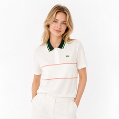 Áo Polo Lacoste Chính hãng - Loose fit polo shirt made in France from organic cotton - Màu Trắng | JapanSport PF5627-51-70V