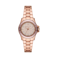 Đồng Hồ Michael Kors Chính hãng - Mini Kenly Nữ 33mm Rose Gold Đính Đá Sang Trọng | JapanSport MK6956