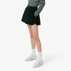 Quần Short Lacoste Nữ Chính Hãng - Women's Relaxed Fit Corduroy Shorts - Màu Green | JapanSport FF5683-51-YZP