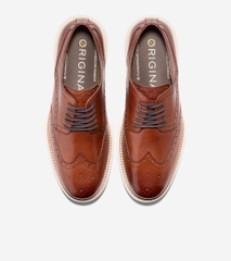 Giày Cole Haan Nam Chính Hãng - ØriginalGrand Remastered Wingtip Oxfords - Màu Nâu | JapanSport C39600