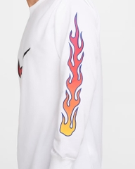 Áo Khoác Nike Chính Hãng - Long-Sleeve T-Shirt - Màu Trắng | JapanSport IB7539-100