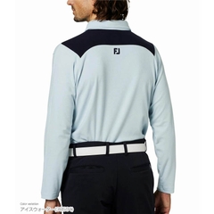 Áo Polo FOOTJOY Chính Hãng - Golf Wear Men's Long-Sleeve Shirt - Màu Xanh | JapanSport 38591-FJ-F25-S04