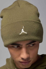 Mũ Len Nam Nữ Nike Chính Hãng - Jordan Peak Essential Beanie - Màu Xanh Olive | JapanSport FN4672-222
