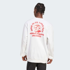 Áo Dài Tay Adidas Nam Chính Hãng - Food fortune cookie Graphic Sweatshirt - Màu Trắng| JapanSport  JW4347