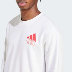 Áo Dài Tay Adidas Nam Chính Hãng - Food fortune cookie Graphic Sweatshirt - Màu Trắng| JapanSport  JW4347
