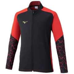 Áo Khoác Mizuno Chính Hãng - Mizuno Football Training Shirts - Màu Đen/Đỏ | JapanSport P2MCC035-96