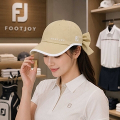 Mũ Foot joy Chính Hãng - Women's WO Ear Carbonbon Cap - Màu Vàng | JapanSport PH24ARBB-2B