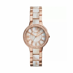 Đồng hồ Nữ Fossil Chính hãng - Fossil Virginia Rose-Tone & Horn | JapanSport ES3716