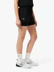 Quần Short Lacoste Chính hãng - Ultra Dry Lined Tennis Shorts - Màu Đen | JapanSport GF8598-51-C31