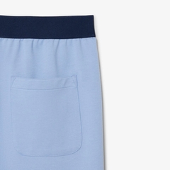 Quần short Lacoste Chính Hãng - Regular Fit Straight Cut Fleece Loungewear Shorts - Màu Xanh | JapanSport GH0722-51-30Y