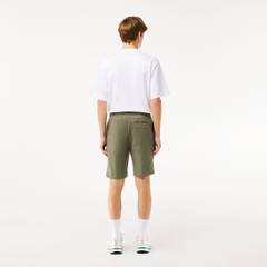 Quần short Lacoste Chính Hãng - Regular Fit Fleece Shorts - Màu Olive | JapanSport GH9627-51-316