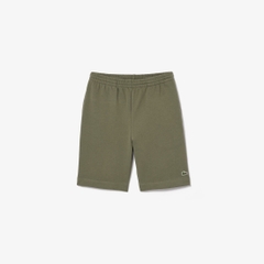 Quần short Lacoste Chính Hãng - Regular Fit Fleece Shorts - Màu Olive | JapanSport GH9627-51-316