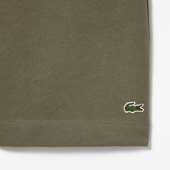 Quần short Lacoste Chính Hãng - Regular Fit Fleece Shorts - Màu Olive | JapanSport GH9627-51-316