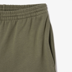 Quần short Lacoste Chính Hãng - Regular Fit Fleece Shorts - Màu Olive | JapanSport GH9627-51-316