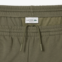 Quần short Lacoste Chính Hãng - Regular Fit Fleece Shorts - Màu Olive | JapanSport GH9627-51-316