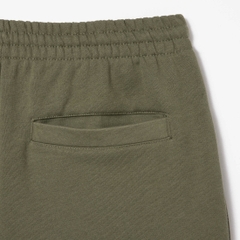 Quần short Lacoste Chính Hãng - Regular Fit Fleece Shorts - Màu Olive | JapanSport GH9627-51-316