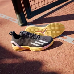 Giày Tennis Adidas Nam Chính Hãng - adizero Cybersonic Clay Tennis  - Đen / Vàng | JapanSport IF0437
