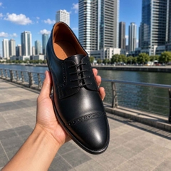Giày Allen Edmonds Nam Chính Hãng - Caleb – Derby Hybrid Da Cao Cấp - Màu đen | JapanSport 7514