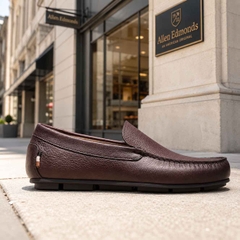 Giày Allen Edmonds Nam Chính Hãng - Santiago – Driving Loafer Da Cao Cấp - Màu nâu đỏ | JapanSport 8389