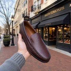 Giày Allen Edmonds Nam Chính Hãng - Santiago – Driving Loafer Da Cao Cấp - Màu nâu đỏ | JapanSport 8389