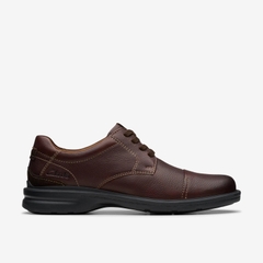 Giày Clark Nam Chính Hãng - Clarks Mens Gessler Cap - Màu nâu | JapanSport 261-79430