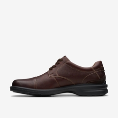 Giày Clark Nam Chính Hãng - Clarks Mens Gessler Cap - Màu nâu | JapanSport 261-79430