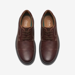 Giày Clark Nam Chính Hãng - Clarks Mens Gessler Cap - Màu nâu | JapanSport 261-79430