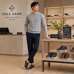 Giày Cole Haan Chính Hãng - ØriginalGrand Quadstar Monk Strap Running Sneakers - Màu Xám | JapanSport C40869W70251
