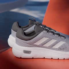 Giày chạy nam Adidas Chính hãng - GIÀY DÂY CHUN CLOUDFOAM COMFY - Xám  | JapanSport IH6021