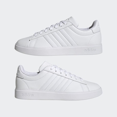 Giày Adidas Nam Chính Hãng - Grand Court Cloudfoam Comfort - Trắng | JapanSport GW9197