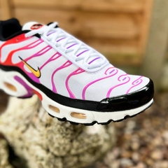 Giày Nike Nam Nữ Chính hãng - Air Max Plus White Red Magenta’ - Multi Color | JapanSport DZ3671-100