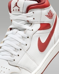 Giày Nike Chính Hãng - Air Jordan 1 Mid SE - Trắng/Đỏ | JapanSport FJ3458-160