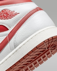 Giày Nike Chính Hãng - Air Jordan 1 Mid SE - Trắng/Đỏ | JapanSport FJ3458-160