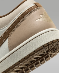 Giày Nike Nam Chính Hãng - Air Jordan 1 Low - Nâu/Trắng | JapanSport HF5753-221