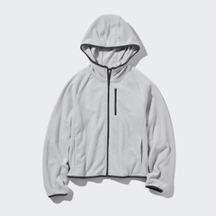 Áo Khoác Uniqlo Chính hãng - Light Fleece Full-Zip Hoodie - Đỏ | JapanSport 467914-13
