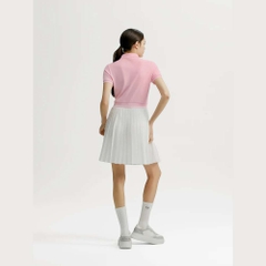 Set váy Sergio Tacchinui chính hãng | Jersey Mix Pleats Collared Dress- Light Pink | Japansport TWOP10741GP001-PKL