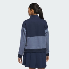 Áo Khoác Adidas Nữ Chính Hãng - Half-Zip Jacket - Màu Navy | JapanSport JE7402