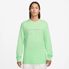 Áo Dài Tay Nam Nike Chính Hãng - Jordan Dri-Fit Sport GFX - Màu Xanh | JapanSport HJ2344-376