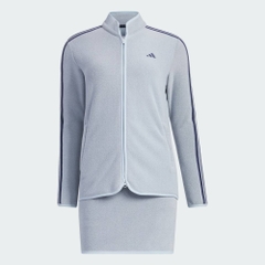 Bộ Thể Thao Golf Adidas Nữ Chính Hãng -  Three Stripes Fleece Set Up - Màu Xanh/Xám | JapanSport HY0909