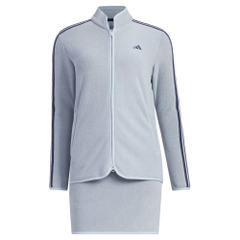 Bộ Thể Thao Golf Adidas Nữ Chính Hãng -  Three Stripes Fleece Set Up - Màu Xanh/Xám | JapanSport HY0909