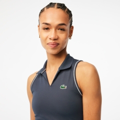Áo Bra Lacoste nữ Chính hãng - Sport Polo Style Sports Bra - Màu Xanh Đen | JapanSport IF4913-51-KXE
