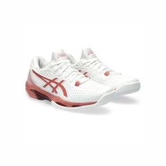 Giày Tennis Asics Nữ Chính hãng - SOLUTION SPEED FF 2 - Màu Trắng/Hồng | JapanSport 1042A135-105