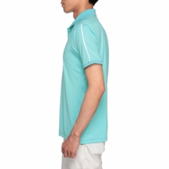 Áo Polo Mizuno Chính Hãng - Smooth Short Sleeve Ribbed - Màu Xanh | JapanSport E2MAA009-23