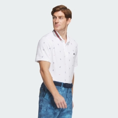 Áo Polo Adidas Nam Chính Hãng - Monogram Play Green AEROREADY - Màu Trắng | JapanSport IN9047