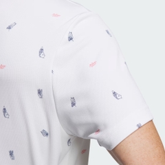 Áo Polo Adidas Nam Chính Hãng - Monogram Play Green AEROREADY - Màu Trắng | JapanSport IN9047