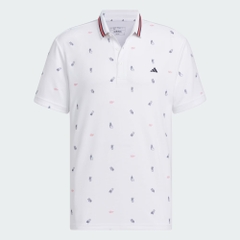 Áo Polo Adidas Nam Chính Hãng - Monogram Play Green AEROREADY - Màu Trắng | JapanSport IN9047