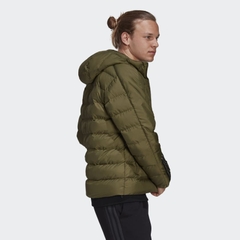 Áo Khoác Adidas Nam Chính Hãng - ITAVIC 3-STRIPES MIDWEIGHT HOODED JACKET - Xanh rêu | JapanSport GT1677