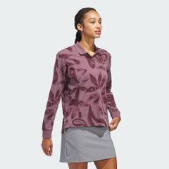 Áo Polo Nữ Adidas Chính Hãng - GO-TO Long Sleeve POLO - Màu hồng đất | Japansport IX8741